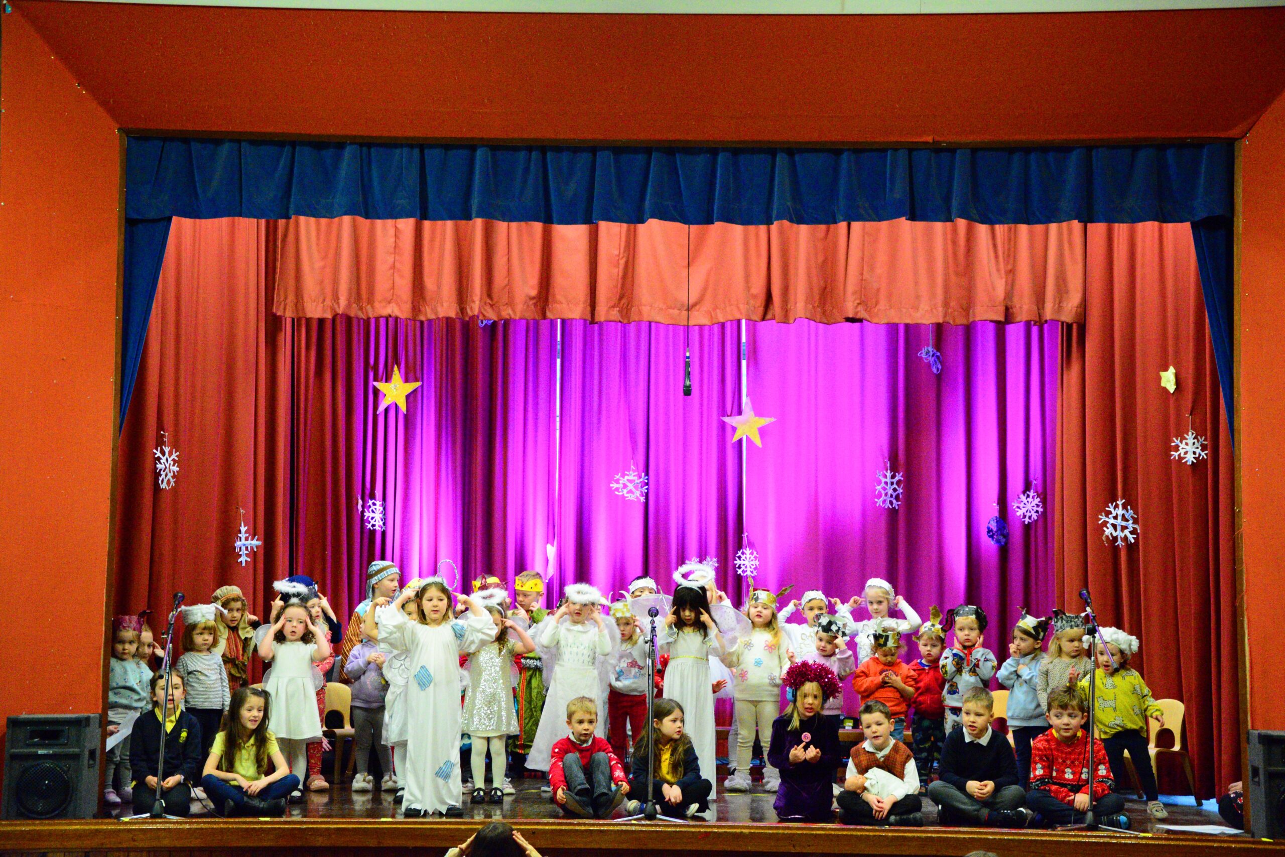 Children performing the Christmas nativity play